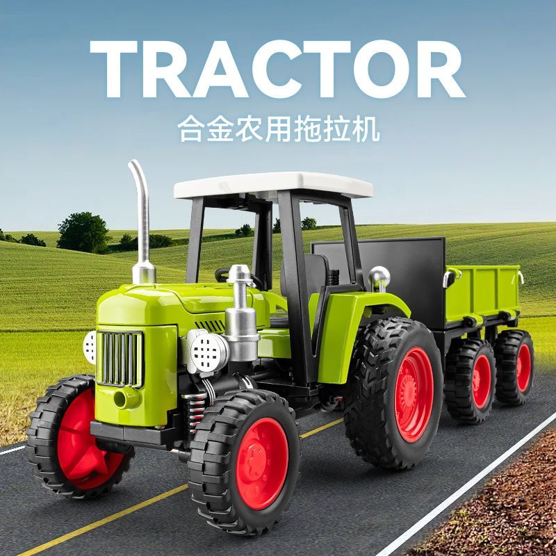 Agriculture Farming For Kids - Legering landbouwtractor speelgoed met aanhanger, licht,