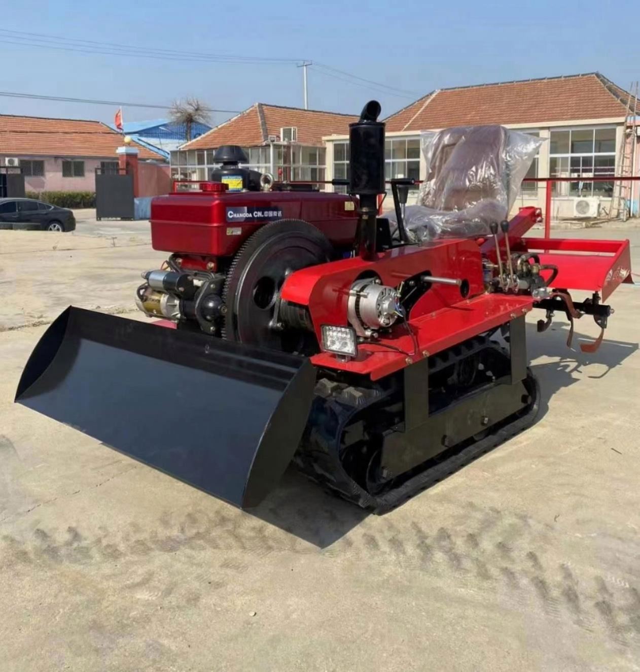Farming Agriculture Tools - Diesel aangedreven rupsfrees, landbouwwerktuigen, kleine tractor,