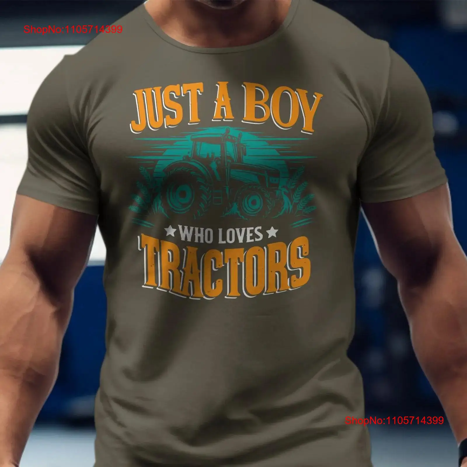 Agriculture Farming For Kids - Jongens Tractort-shirt Gewoon een jongen die
