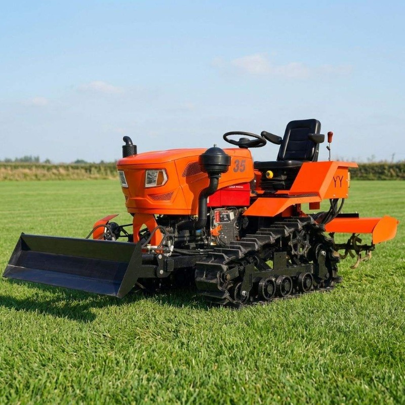 Farming Agriculture Equipment - Rupsbandtractor 4WD rotorkopeg 35PK landbouw mini