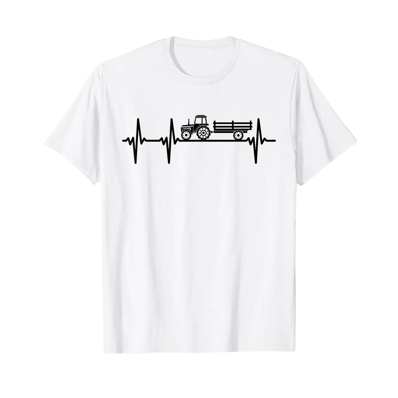 Agriculture.Farming Design - Tractor Heartbeat Agricultural Idea Farm T-shirt