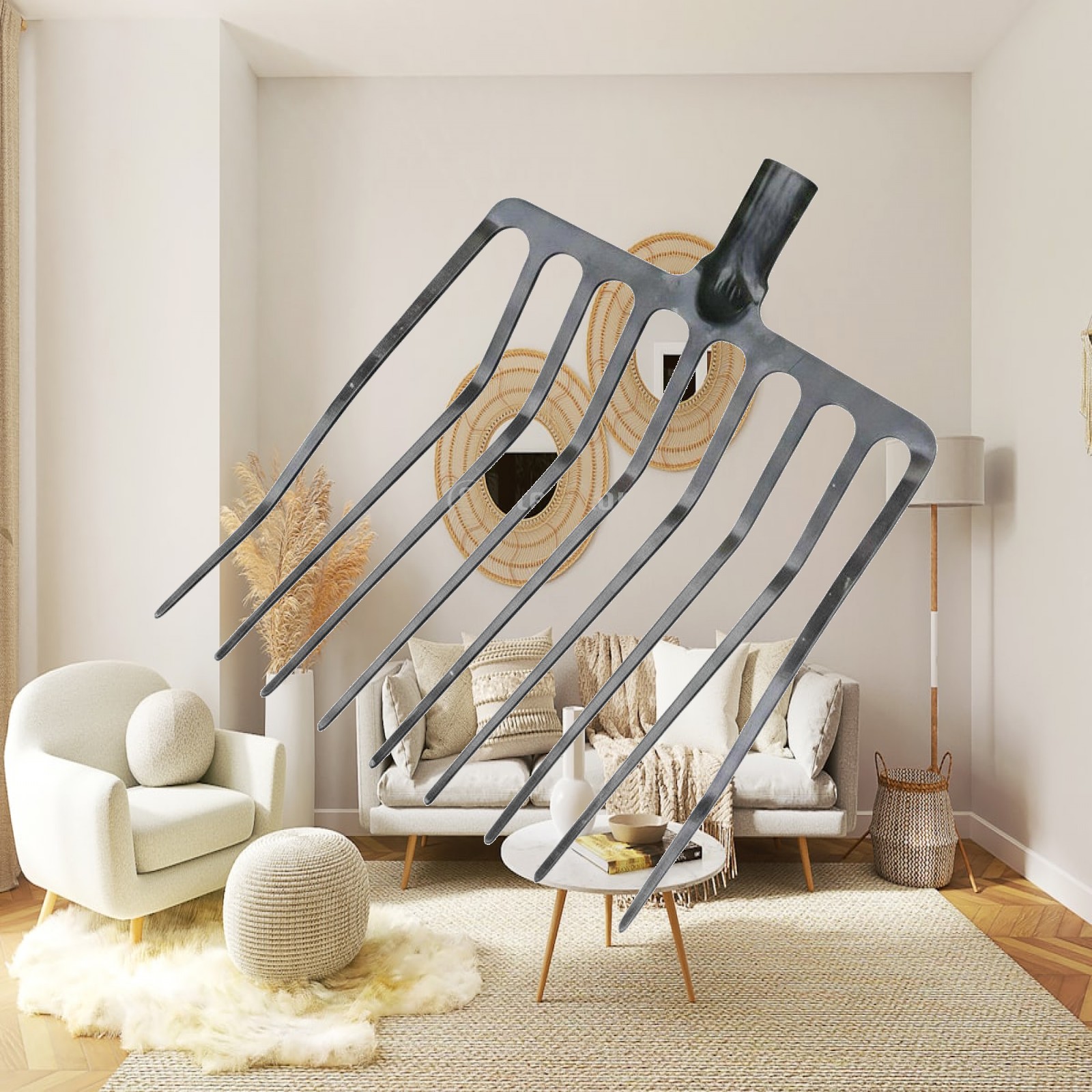 Farming Agriculture Tools - Enkelvoudige landbouwvork met meerdere tanden, duurzaam